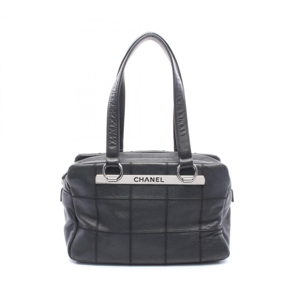 CHANEL Black Caviar Leather Bag